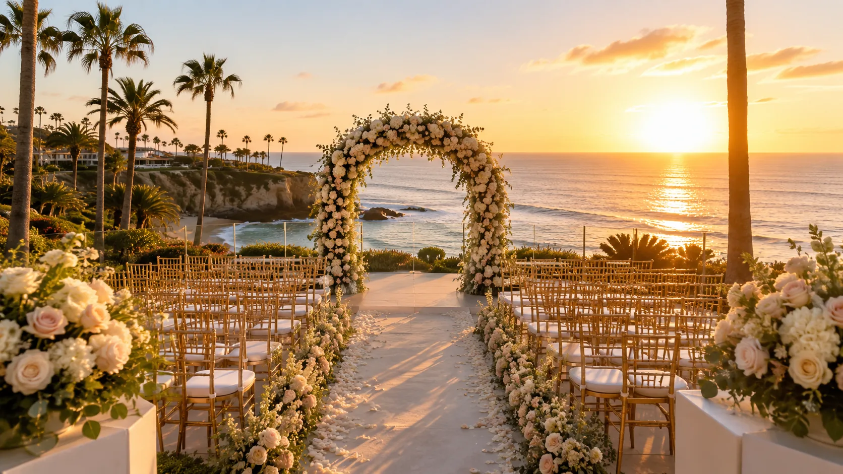 Wedding ceremony in California