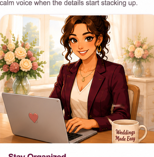 Wendy creating a Bridal Blueprint